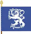 Finnish Defence Forces International Center: Finnish lion holding a herald's staff