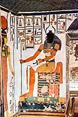 Painting of Khepri in QV66, the entrance to the tomb of Nefertari.