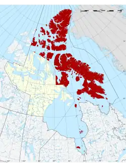 Location in Nunavut