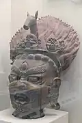 Head of a Qing dynasty statue of Hayagrīva, now held in the Gansu Provincial Museum, Lanzhou, Gansu, China