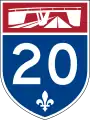 Example of autoroute shield