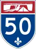 Autoroute 50 marker