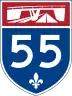 Autoroute 55 marker