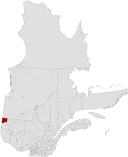 Location of Abitibi-Ouest