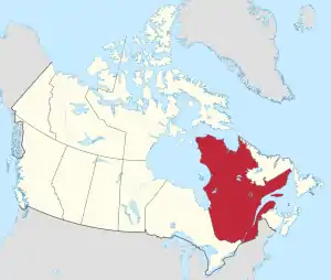 List of National Historic Sites of Canada in Quebec