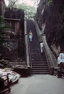 66 steps Queen's Staircase in Nassau, Bahamas