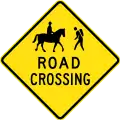 (W6-Q02) National Trail Road Crossing (used in Queensland)