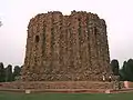 Rubble masonry core of the unfinished Alai Minar in the Qutb complex, India, c. 1316 CE