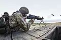 RAF Regiment reservist wearing MTP at Hythe Range Complex, 2013