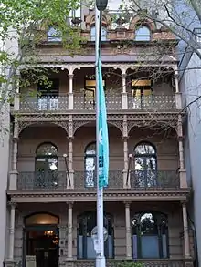 No. 133: History House, a surviving residential building used by the Royal Australian Historical Society (completed c.1872)