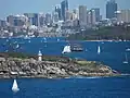 Tall ships sailing near South Head on the second day of the review