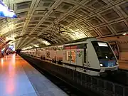 Z 22500 rolling stock on RER E at Magenta