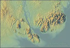 Topographic Elevation Map.