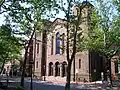 Original church building on Benefit St., now RISD Memorial Hall