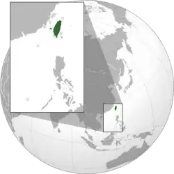 Location of Republic of China