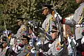 A South Korean military drill team performs during the Fall Festival Parade, Yongsan Garrison on 11 October 2008.