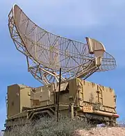 Israeli military radar is typical of the type of radar used for air traffic control. The antenna rotates at a steady rate, sweeping the local airspace with a narrow vertical fan-shaped beam, to detect aircraft at all altitudes.