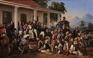 Capture of Prince Diponegoro, 1857.