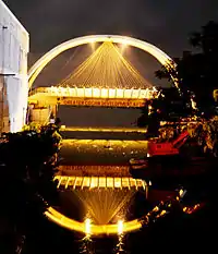 Rainbow Bridge over Market Canal near GCDA shopping complex.