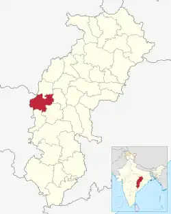 Location in Chhattisgarh