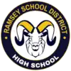 Round logo for Ramsey High School.