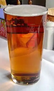 A glass of ale