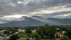 Skyline of Reasi town, J&K from rooftop.