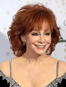 A head shot of singer Reba McEntire.