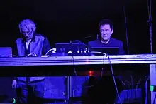 Paul Kendall (left) and Alan Wilder (right) in 2010