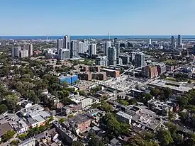 Aerial view of Regent Park in 2023