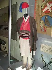 Serbian soldier attire, c.1809, Belgrade Military museum.