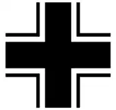 Image of the emblem of the German Armed forces of WWII, the Iron Cross (Balkenkreuz)