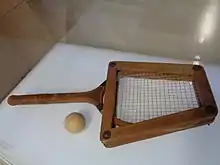 Racket of Punčec in a wooden frame