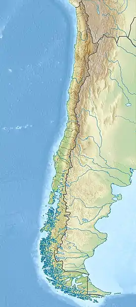 Location of Licancabur Lake in Chile.