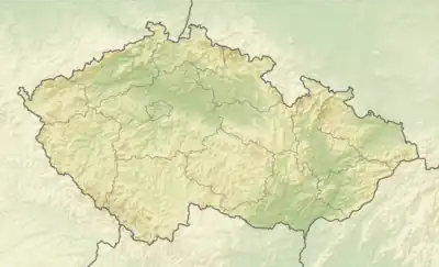 Location of dam in the Czech Republic