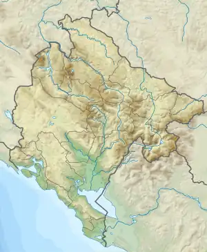 Location of the reservoir in Albania.