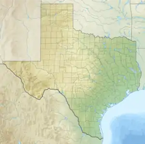 Location of Medina Lake in Texas, USA.