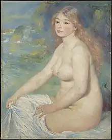 Pierre-Auguste Renoir, Blonde Bather, 1881, oil on canvas  Archived February 13, 2021, at the Wayback Machine