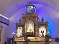 The reredos of the shrine's main altar