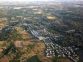 An aerial view of Restinclières