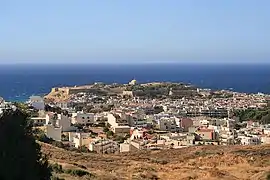 View of Rethymno with the Venetian Fortezza fortress