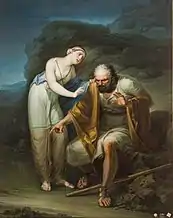 Edipo y Antigona by José Ribelles (circa 1800)