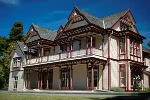 Riccarton House, a prominent homestead and the suburb's namesake, in 2008