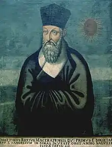 Matteo Ricci in a Ming-style daopao