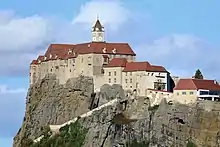 Riegersburg Castle, Austria, seat of a branch line