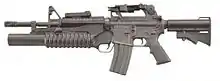 M203 attached to an M4 Carbine