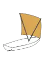 Melanesian V-shaped square sail