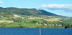 View of the lake Mjøsa in Ringsaker