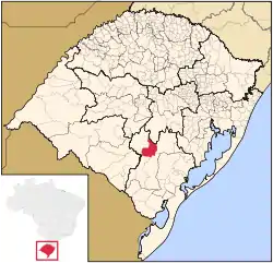 Location within Rio Grande do Sul