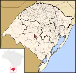 Location within Rio Grande do Sul